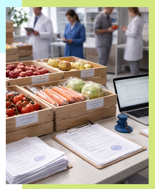 Сертификация овощей и фруктов в Тутаеве от 8911 р. | Сертэкс